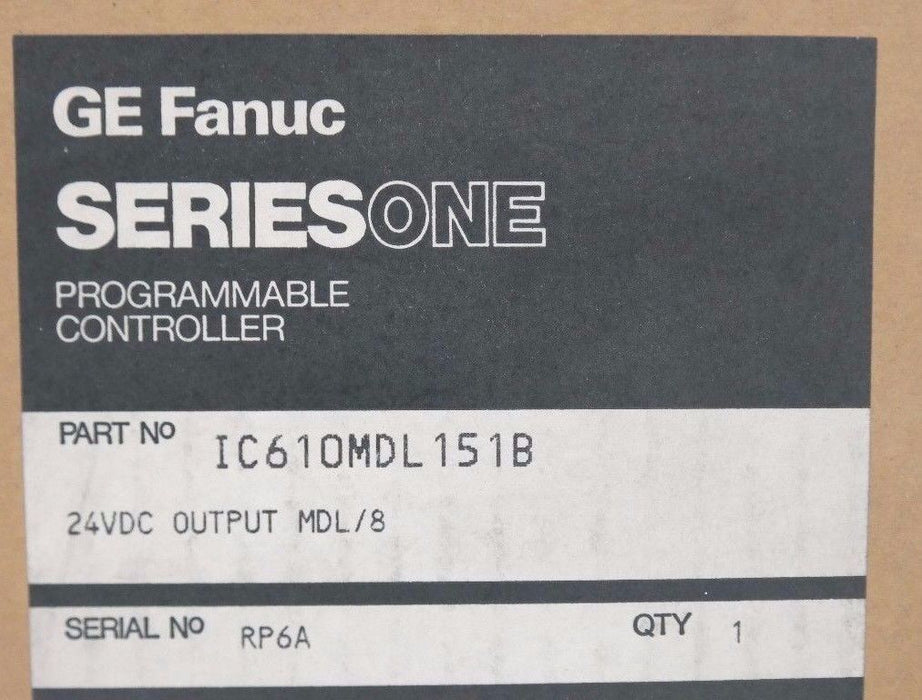 NIB GE FANUC IC610MDL151B SERIES ONE PROGRAMMABLE CONTROLLER 24VDC OUTPUT