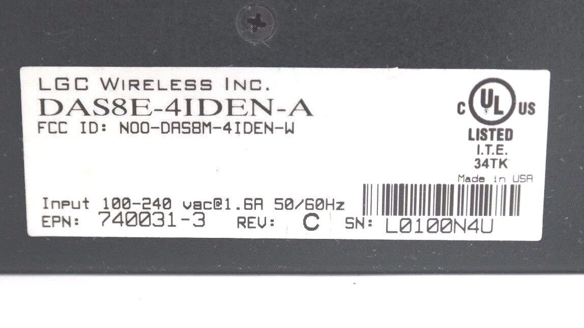 NEXTELL LGCELL EXPANSION HUB DAS8E-4IDEN-A LGC WIRELESS EPN: 740031-3