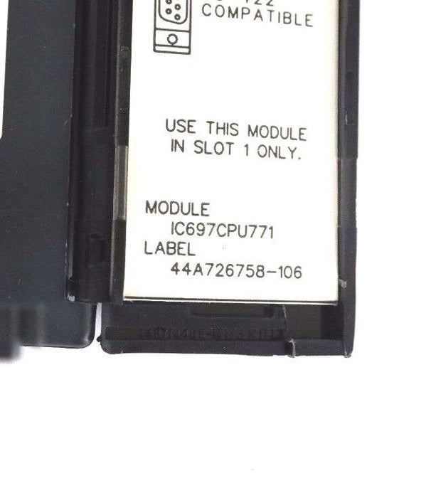 GE FANUC IC697CPU771LX VERSION 4.02 MODEL: 70 CPU771 IC697CPU771 - REPAIRED