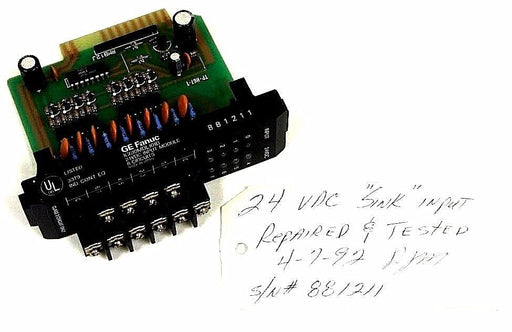 GE FANUC IC610MDL101B INPUT MODULE 24VDC SINK 8 POINT, REPAIRED AND TESTED