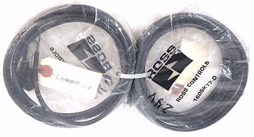 NEW ROSS CONTROLS 1605K77-D CONNECTOR W/CABLE 1605K77D - LOT OF 2
