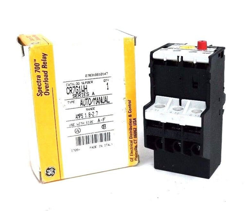 GENERAL ELECTRIC CR7G1WH SPECTRA 700 OVERLOAD RELAY SERIES A TYPE:AUTO/MANUAL
