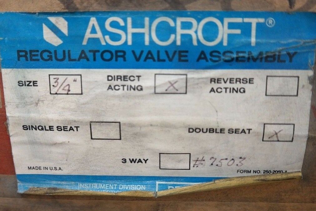 NIB ASHCROFT DURAGAUGE 0-200PSI TYPE: 101 DIAPH:S BK SIZE3/4" W/ A.I.S.I C12L13