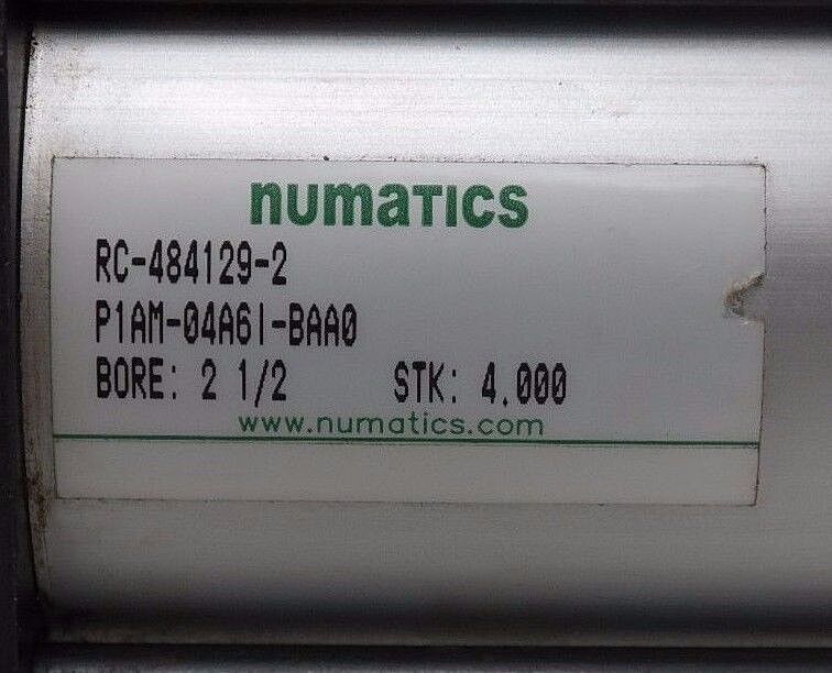 NUMATICS RC-484129-2 CYLINDER P1AM-04A61-BAA0 BORE: 2 1/2 STK: 4.00