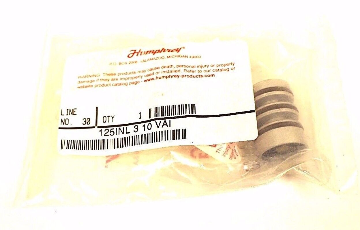 NEW HUMPHREY 125INL 3 10 VAI CARTRIDGE INSERT VALVE 3-WAY 1/8" 125INL310VAI