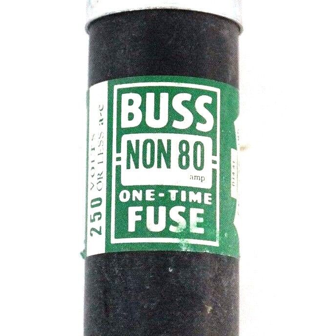 NEW BUSSMANN BUSS NON80 ONE TIME FUSE 250VOLTS NON-80