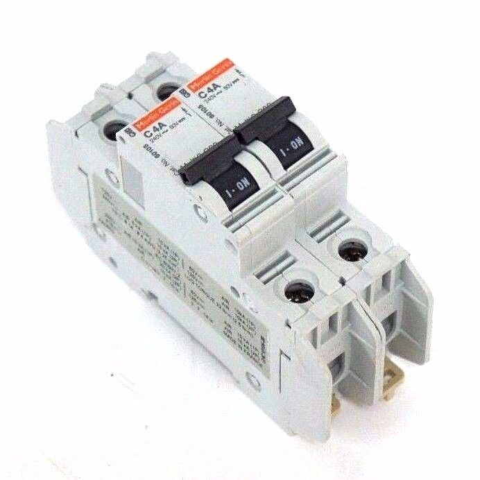 LOT OF 2 NEW MERLIN GERIN 60105 CIRCUIT BREAKERS 240V ~ 60V, MULTI 9 C60, C4A