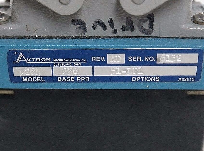 NEW AVTRON MODE: M284 BASE PPR: 256 OPTIONS: 51-LP1 REV:AD B23683-5 REV: K