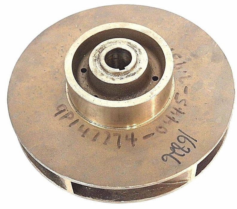 GOULDS PUMP 3-7-245 VANE IMPELLER 9P1 47774-0445-7.937" BRASS