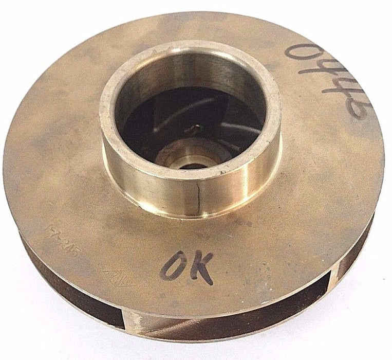 GOULDS PUMP 3-7-245 VANE IMPELLER 9P1 47774-0445-7.937" BRASS