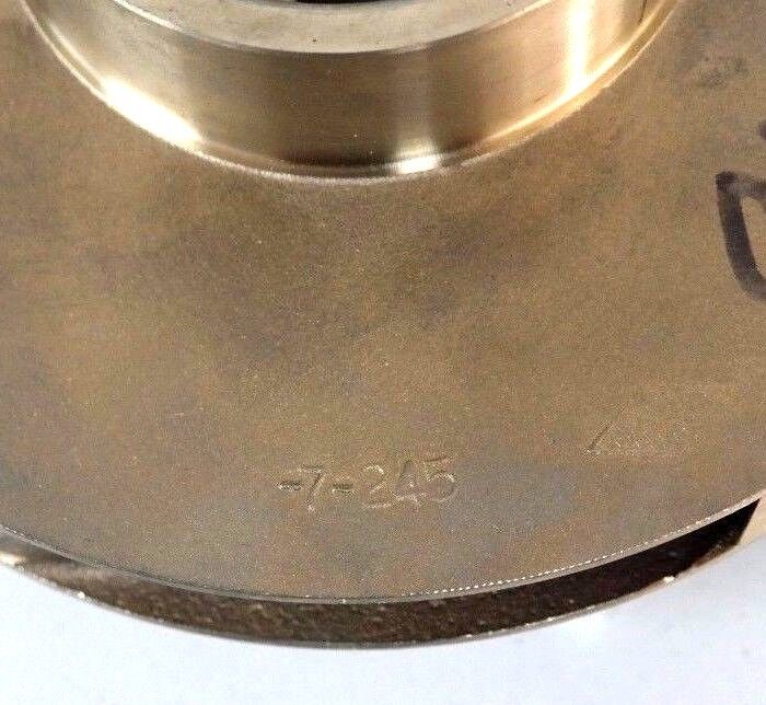 GOULDS PUMP 3-7-245 VANE IMPELLER 9P1 47774-0445-7.937" BRASS