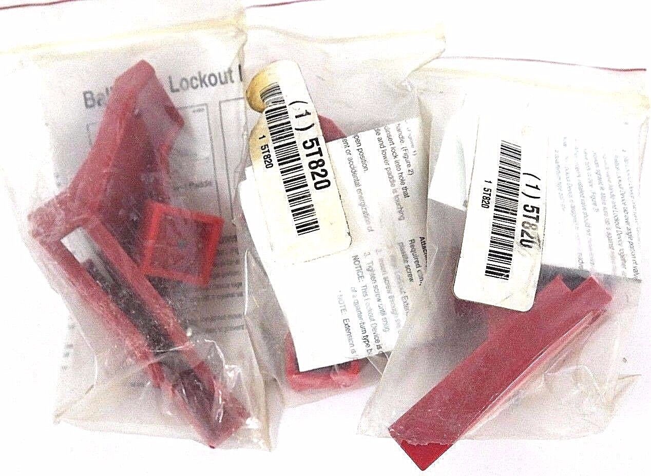 LOT OF 3 NEW BRADY 5T820 BALL VALVE LOCKOUT DEVICES
