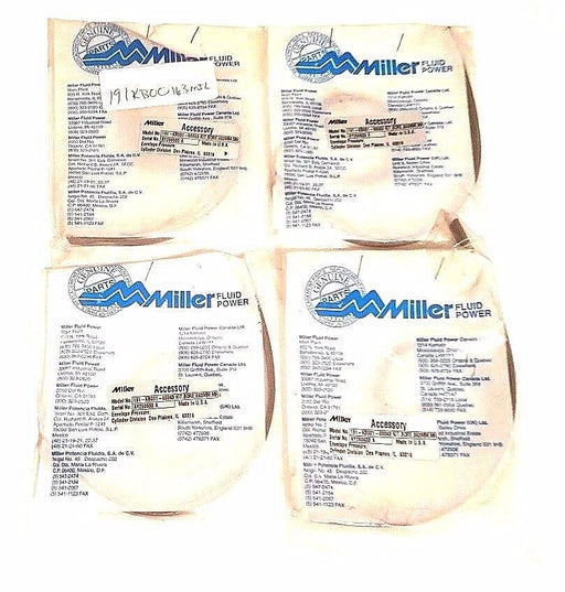 LOT OF 4 NEW MILLER FLUID POWER 191-KB001-00063 REPAIR KITS, BORE, 063MM, MH