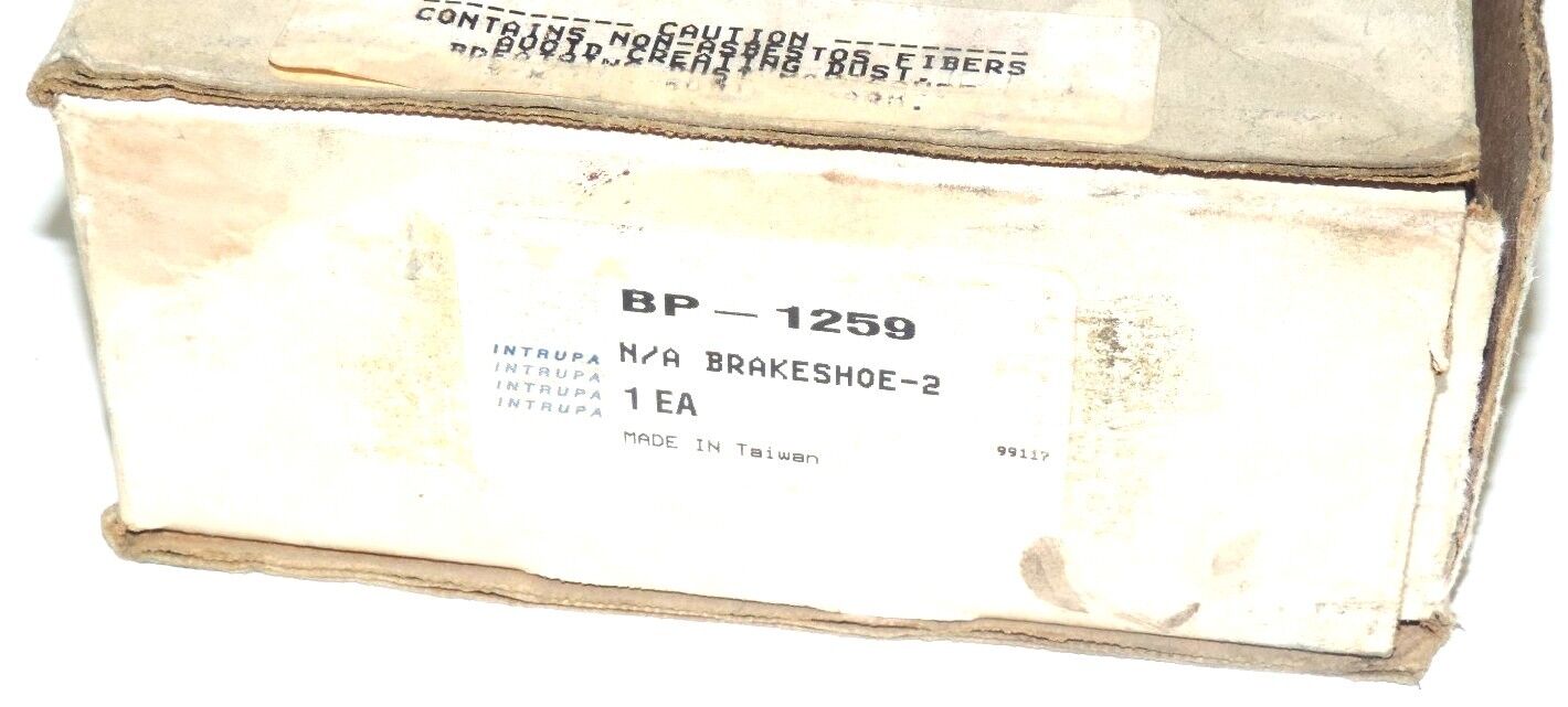 NEW TRUPAR BP-1259 AFTERMARKET BRAKE SHOE KIT BP1259
