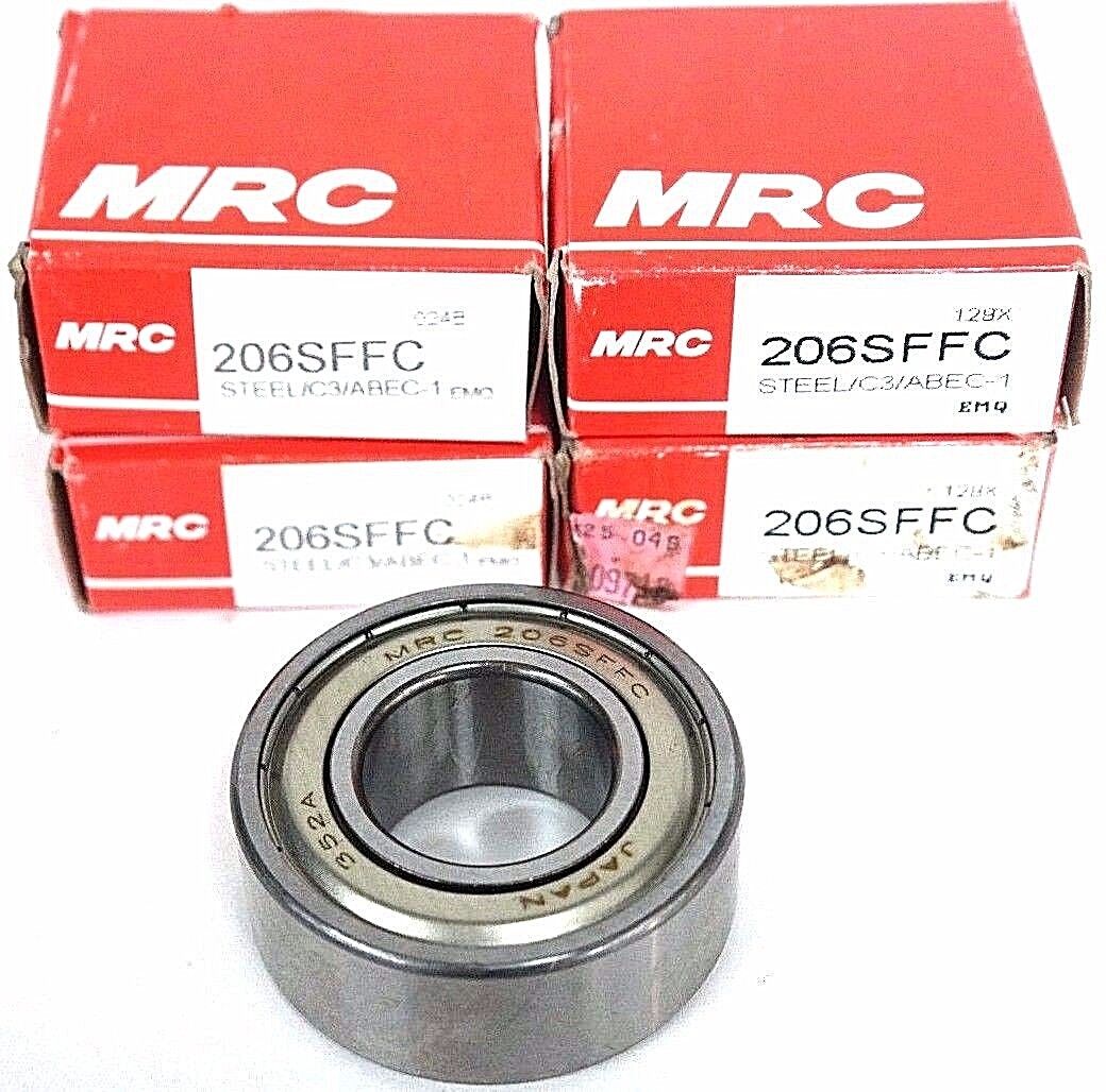 NIB MRC 206SFFC STEEL/C3/ABEC-1 BEARING - LOT OF 4