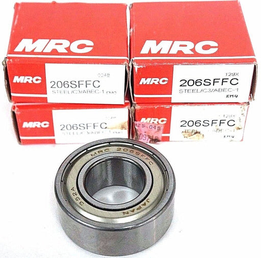 NIB MRC 206SFFC STEEL/C3/ABEC-1 BEARING - LOT OF 4