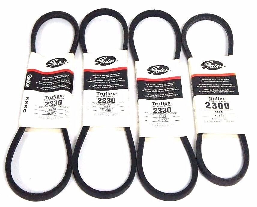 LOT OF 4 NEW GATES 4L300 TRUFLEX V BELTS 2300 1/2" X 30"