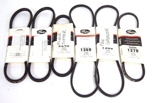 LOT OF 5 NEW GATES TRUFLEX V BELTS 4L290 3L360 3L270
