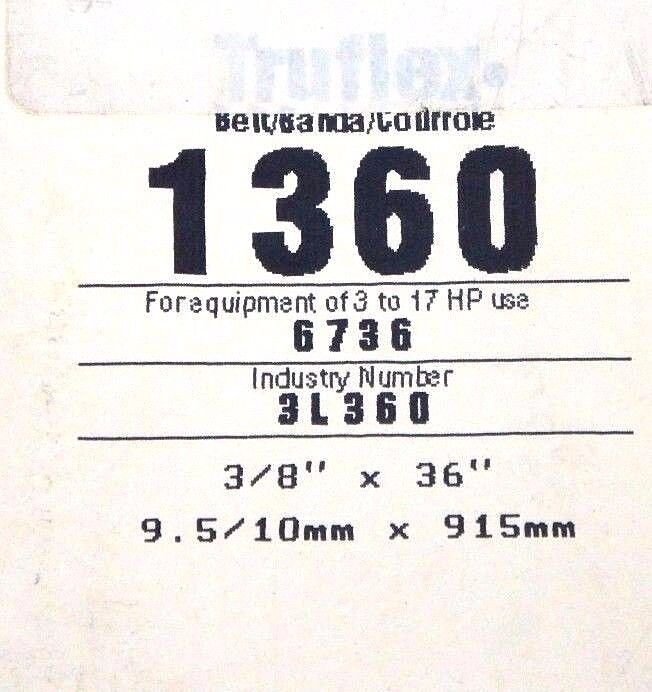 LOT OF 5 NEW GATES TRUFLEX V BELTS 4L290 3L360 3L270