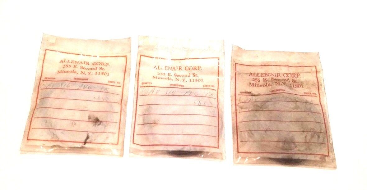 LOT OF 3 NEW ALLENAIR AV-316-PVC-PK-SDS SEAL REAIR KITS AV316