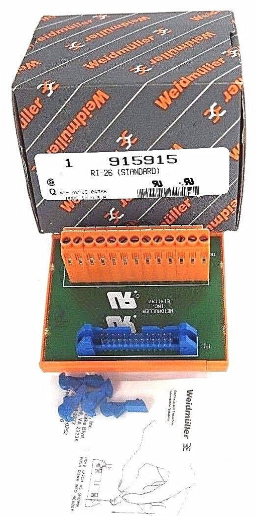 NIB WEIDMULLER RI-26 INTERFACE MODULE RI26, E14197, 915915