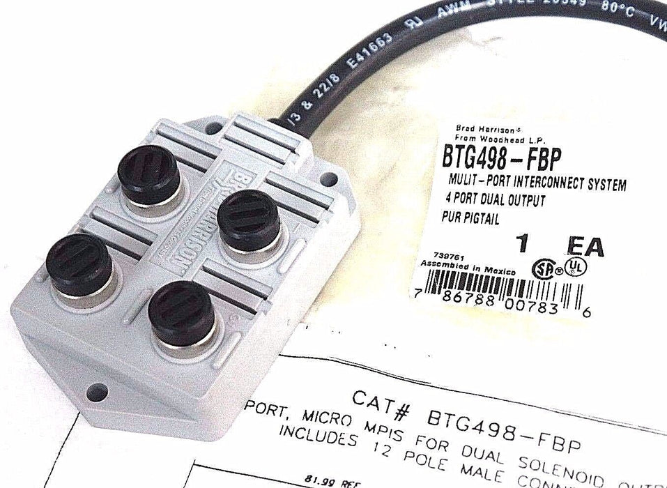 NEW BRAD HARRISON BTG498-FBP MULIT-PORT INTERCONNECT SYSTEM BTG498FBP