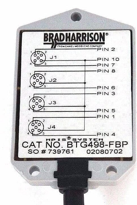 NEW BRAD HARRISON BTG498-FBP MULIT-PORT INTERCONNECT SYSTEM BTG498FBP