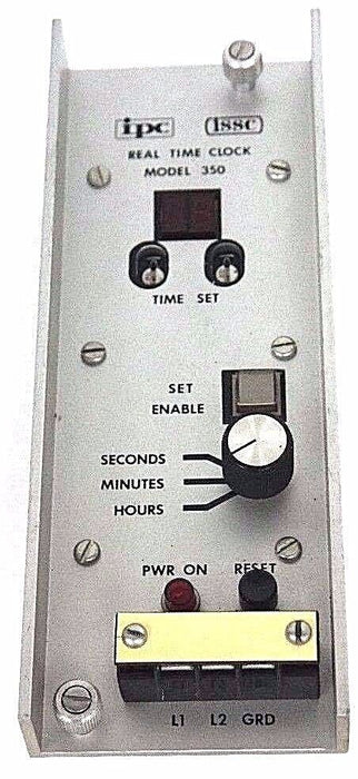 REPAIRED IPC ISSC TEAL TIME CLOCK MODEL 350, C-16-09-063, C1609063