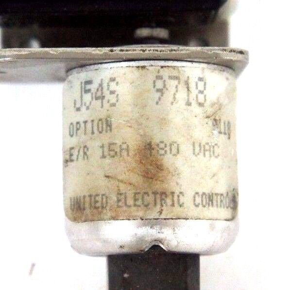 UNITED ELECTRIC J54S 9718 PRESSURE SWITCH E/R 15A 480 VAC L103 15A125 J54S9718