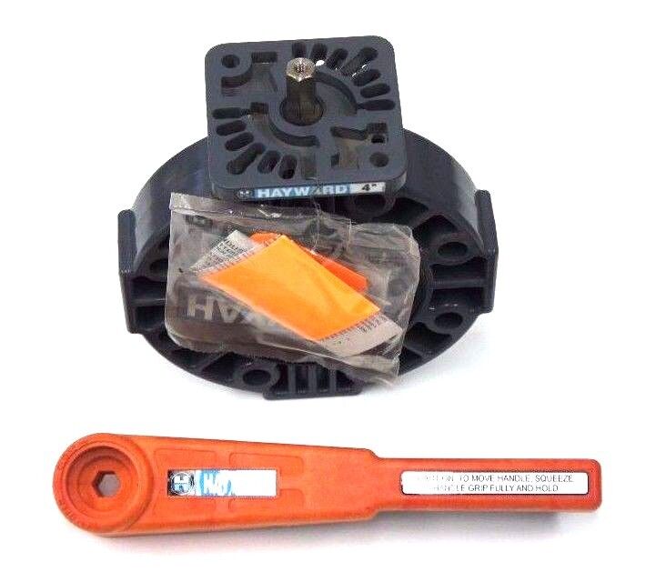 NIB HAYWARD BY140400EL 4" PVC BUTTERFLY PPL DISC VALVE STEM: 316SS DISC:PPL