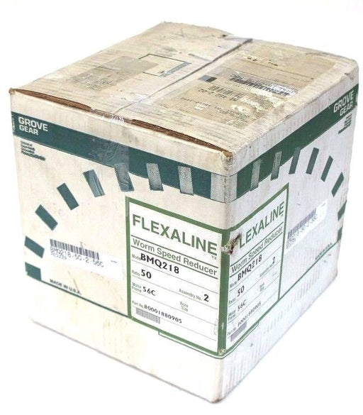 NIB GROVE GEAR BMQ218 FLEXALINE WORM SPEED REDUCER BMQ218-50-2-56C BMQ218-2