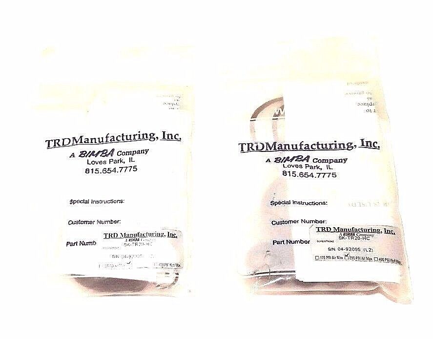LOT OF 2 NEW BIMBA TRD MANUFACURING SK-TR20-HC SEAL KIT 250PSI, SKTR20HC