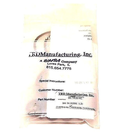 LOT OF 2 NEW BIMBA TRD MANUFACURING SK-TR20-HC SEAL KIT 250PSI, SKTR20HC