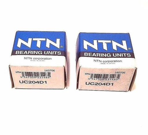 LOT OF 2 NIB NTN UC204D1 INSERT BEARINGS
