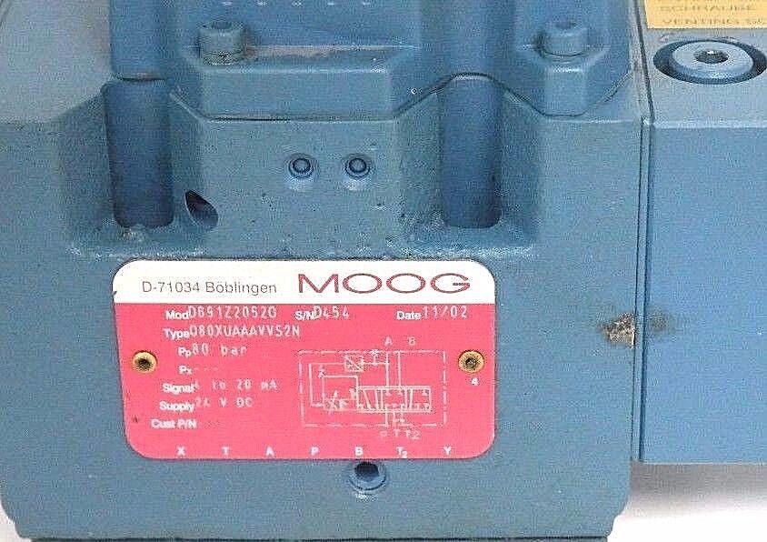 NEW MOOG D691Z2052G SERVO VALVE Q80XUAAAVVS2N 80BAR 24VDC