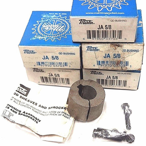 LOT OF 5 NIB MARTIN JA 5/8 QD BUSHINGS, JA58QD