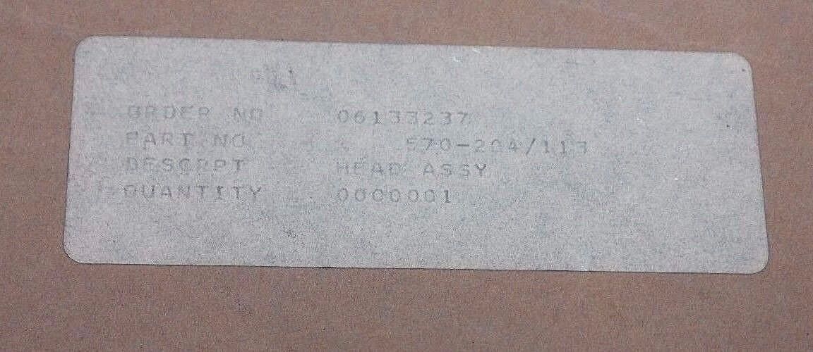 NIB RAYMOND 570-204/113 HEAD ASSEMBLY
