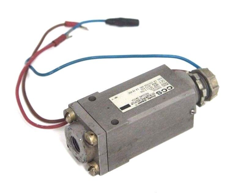 CCS DUAL SNAP 694P14S PRESSURE SWITCH 7500PSIG 5A, 125/250VAC, 5A, 28VDC