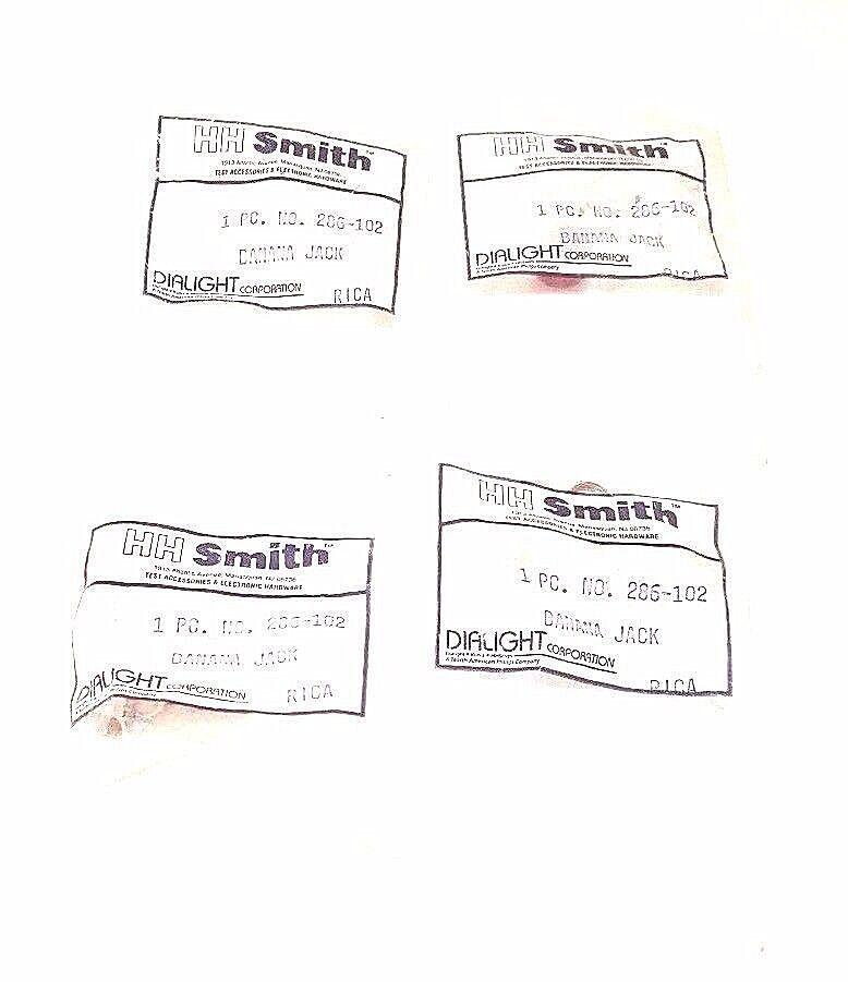 LOT OF 4 NEW HH SMITH 286-102 BANANA JACKS 286102