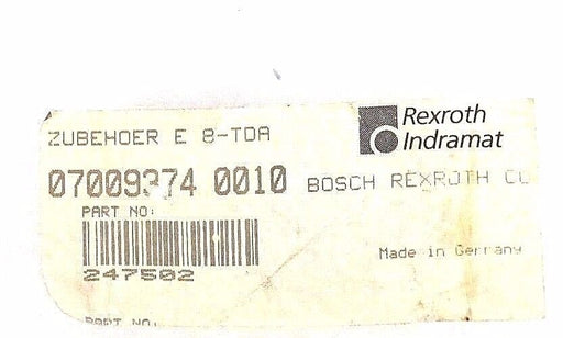 NEW INDRAMAT E8-TDA KIT 247502 KIT 247502, 07009374 0010