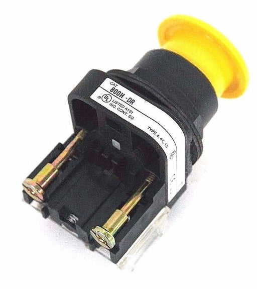 ALLEN BRADLEY 800H-DR PUSHBUTTON 800HDR, SER. F, 800T-XA SER. D, YELLOW CAP