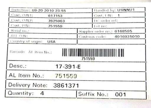 BAG OF 3 NEW TRI CLOVER 751559 RUBBER SEALS 17-391-E