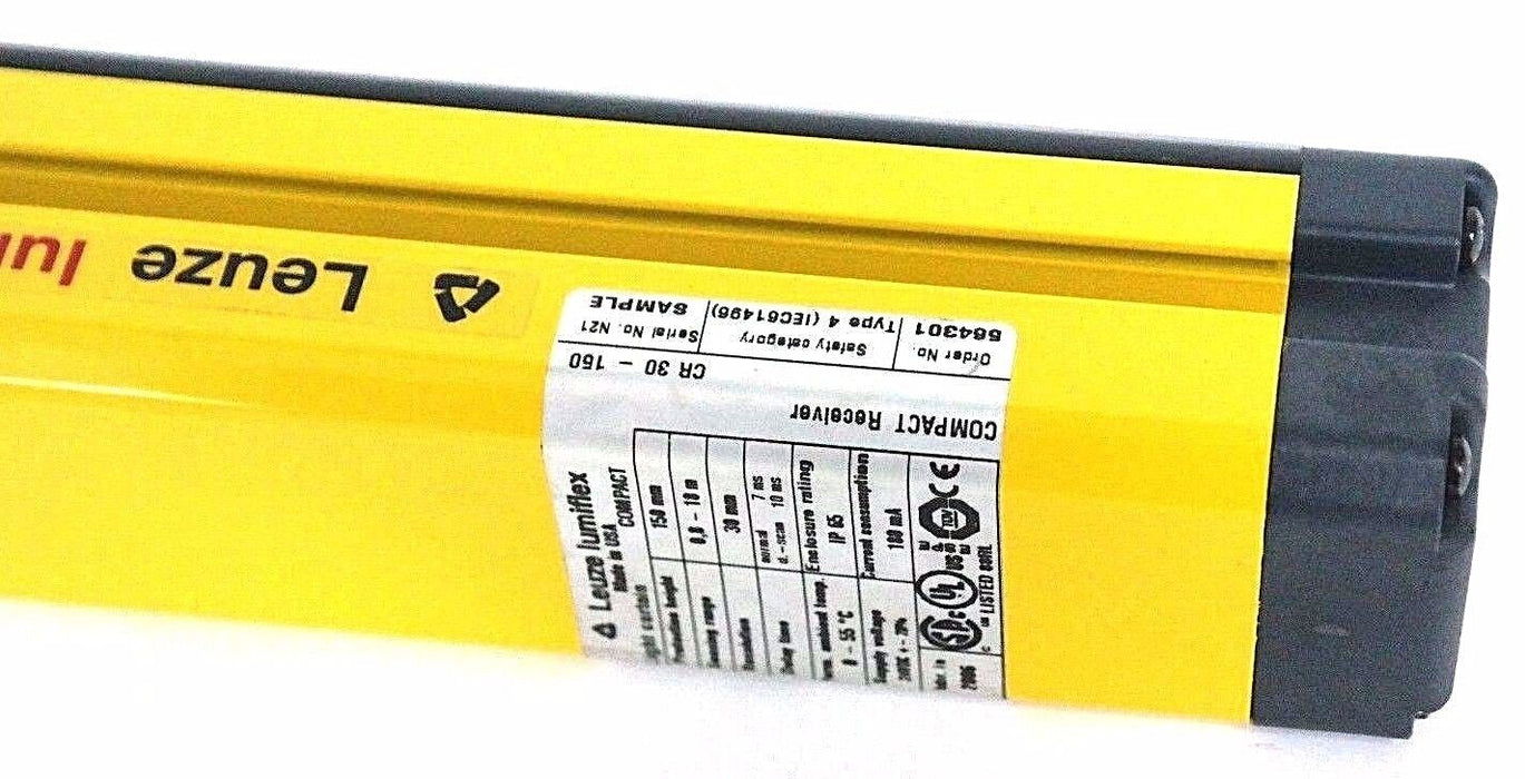 LEUZE LUMIFLEX CR30-150 COMPACT RECEIVER LIGHT CURTAIN CR30150