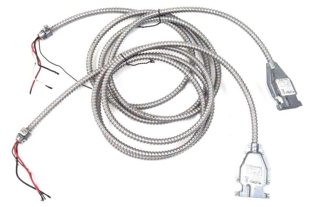 LOT OF 2 LITHONIA LIGHTING QC 120 12 3G 09 CONVERTER W/ CONDUIT CABLE