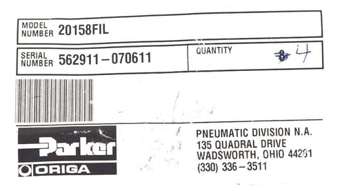 LOT OF 4 NEW PARKER 20158FIL E1 SIDE MOUNTS 32MM OSP