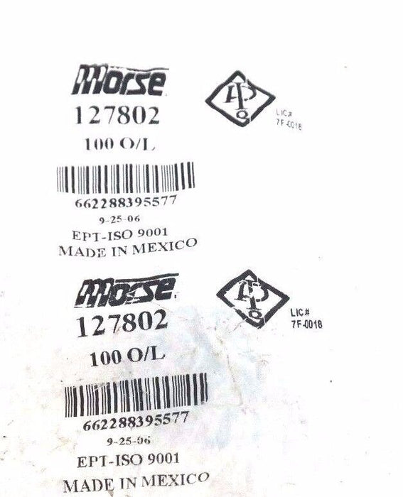 LOT OF 7 NIB MORSE 127802 ROLLER CHAIN LINKS OFFSET 100 O/L