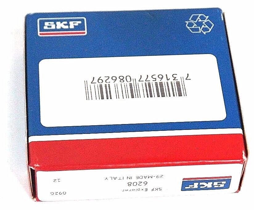 FACTORY SEALED SKF 6208 BALL BEARING