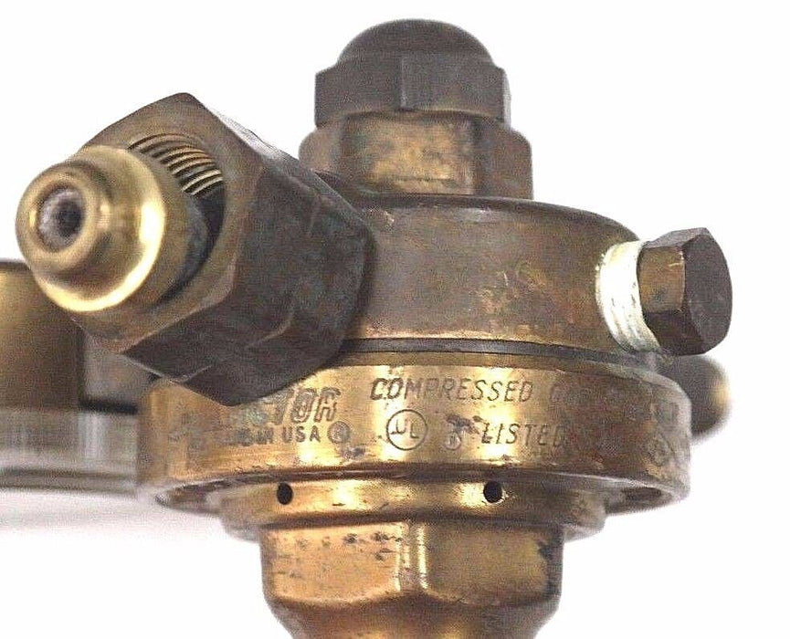 VICTOR EQUIPMENT S510A COMPRESSED GAS REGULATOR 304161, 350PSI W/ GAUGE