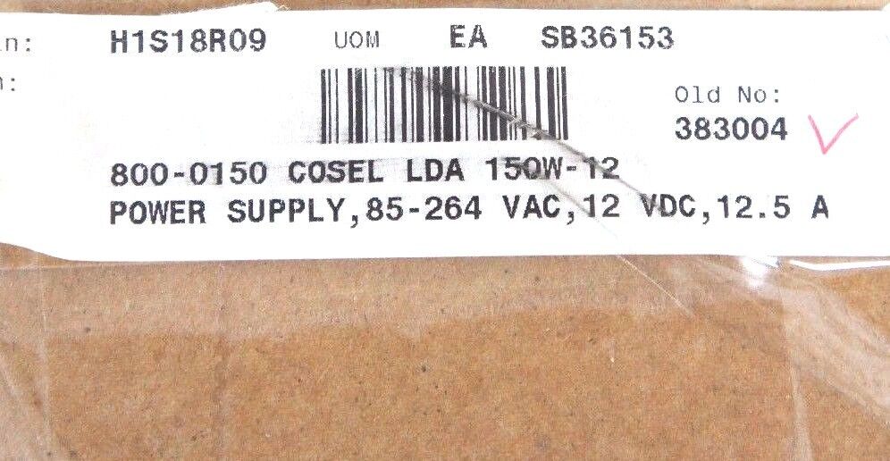 NIB COSEL LDA150W-12 POWER SUPPLY BOARD 12V, 12.5A, LDA150W12
