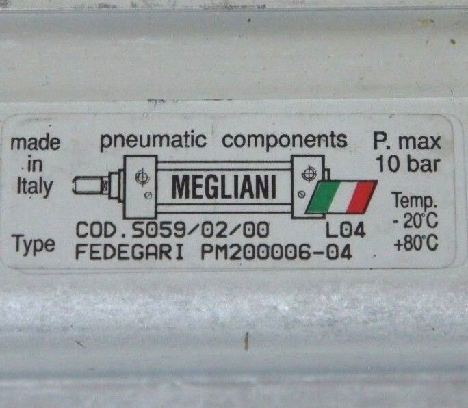 NEW MEGLIANI TYPE COD.S059/02/00 CYLINDER FEDEGARI, PM200006-04